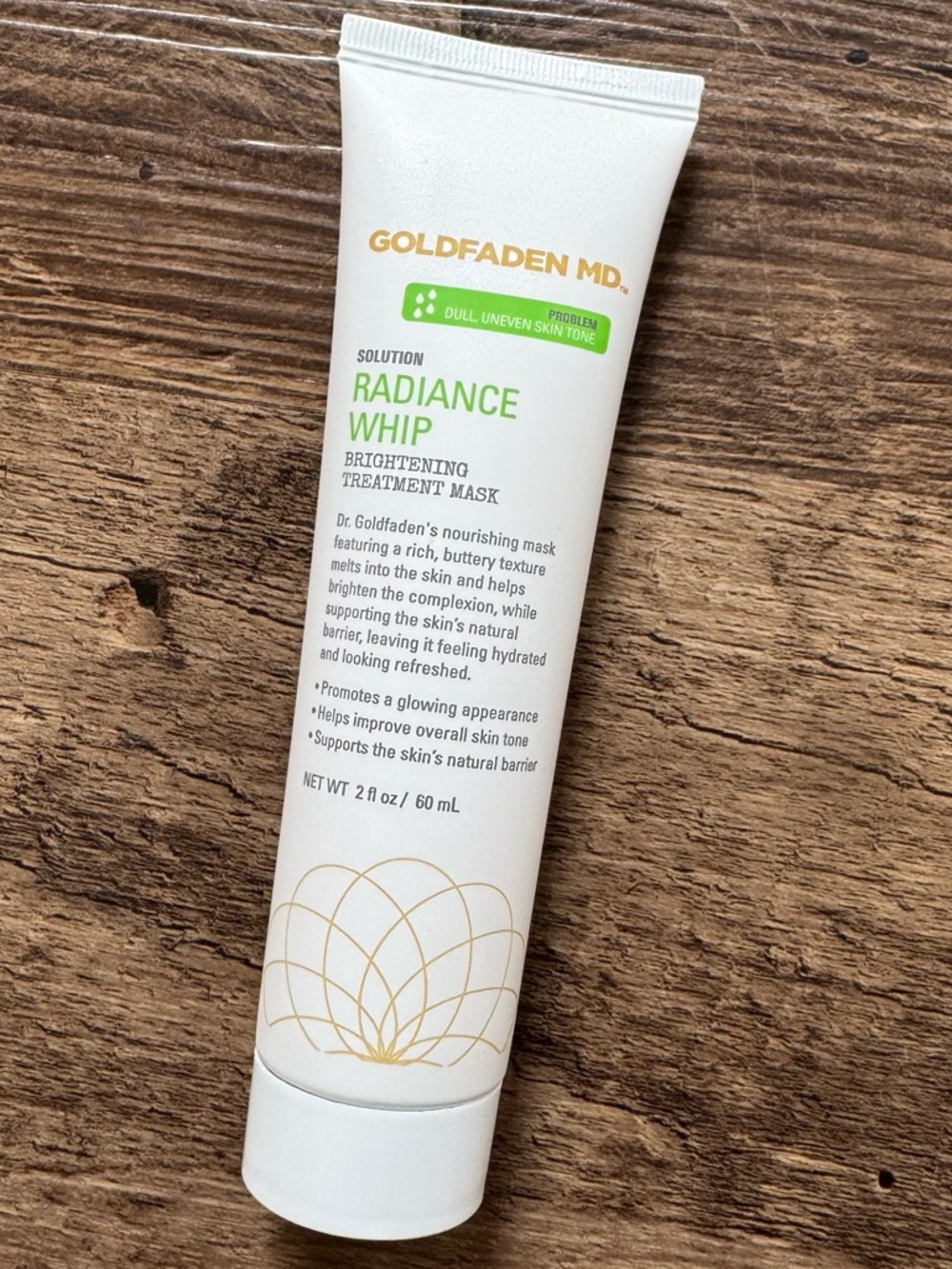 Goldfaden MD Radiance Whip Brightening Treatment Mask 2oz 60mL Dull Skin Tone
